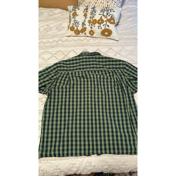 Duluth Trading Co. Men's Blue Button Down Short Sleeve Shirt 100% Cotton Sz 2XL - Picture 5 of 5